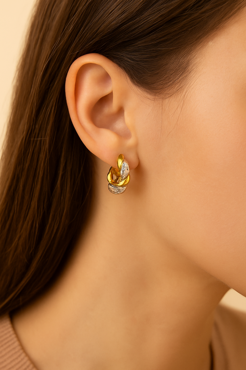 Orecchini torchon gold