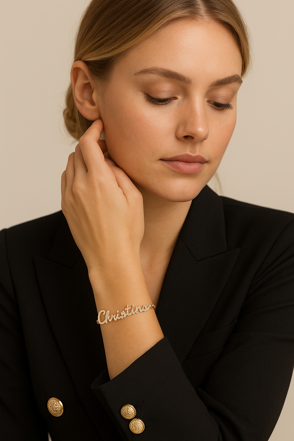 Bracciale personalizzabile con brillanti