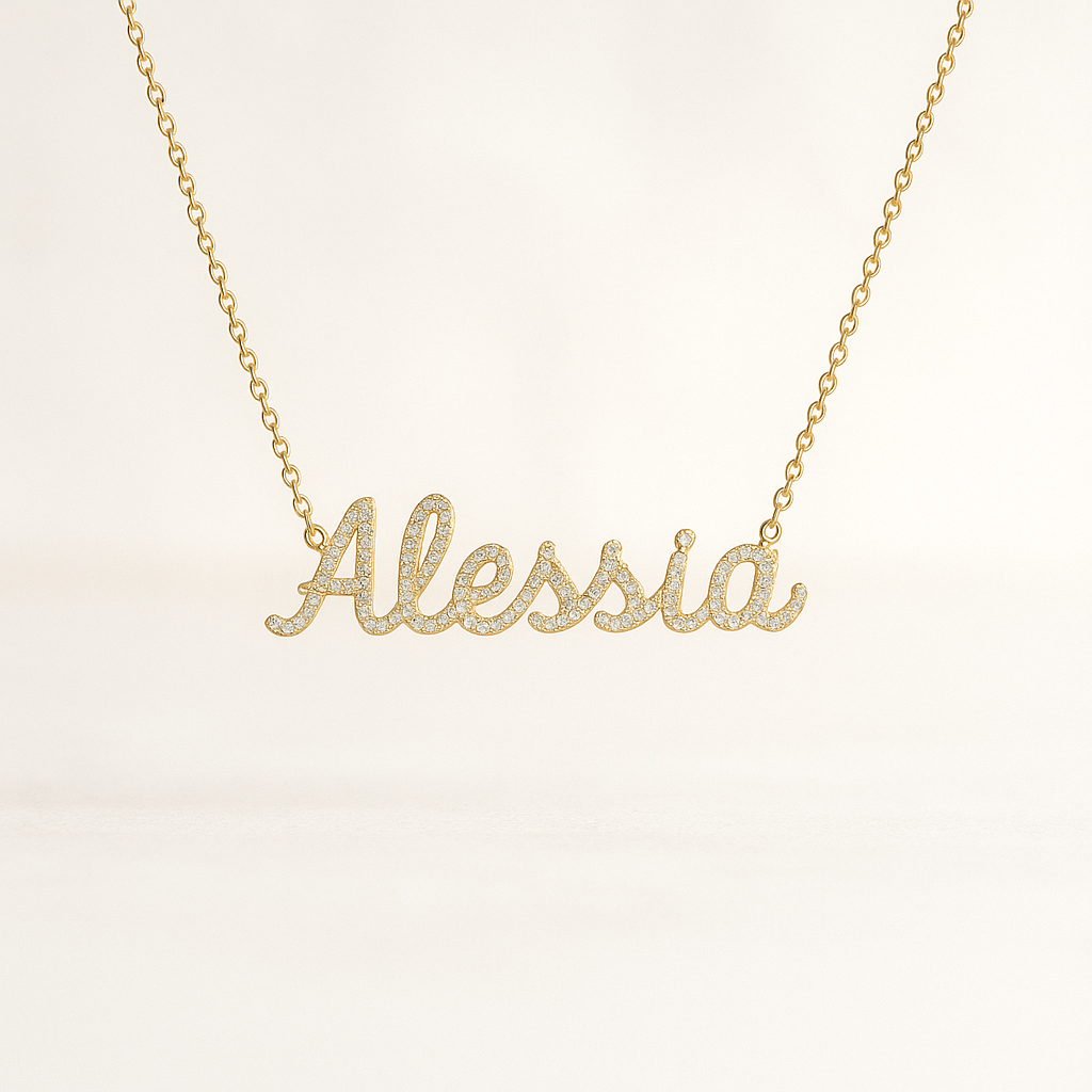 Collana pendente con Nome