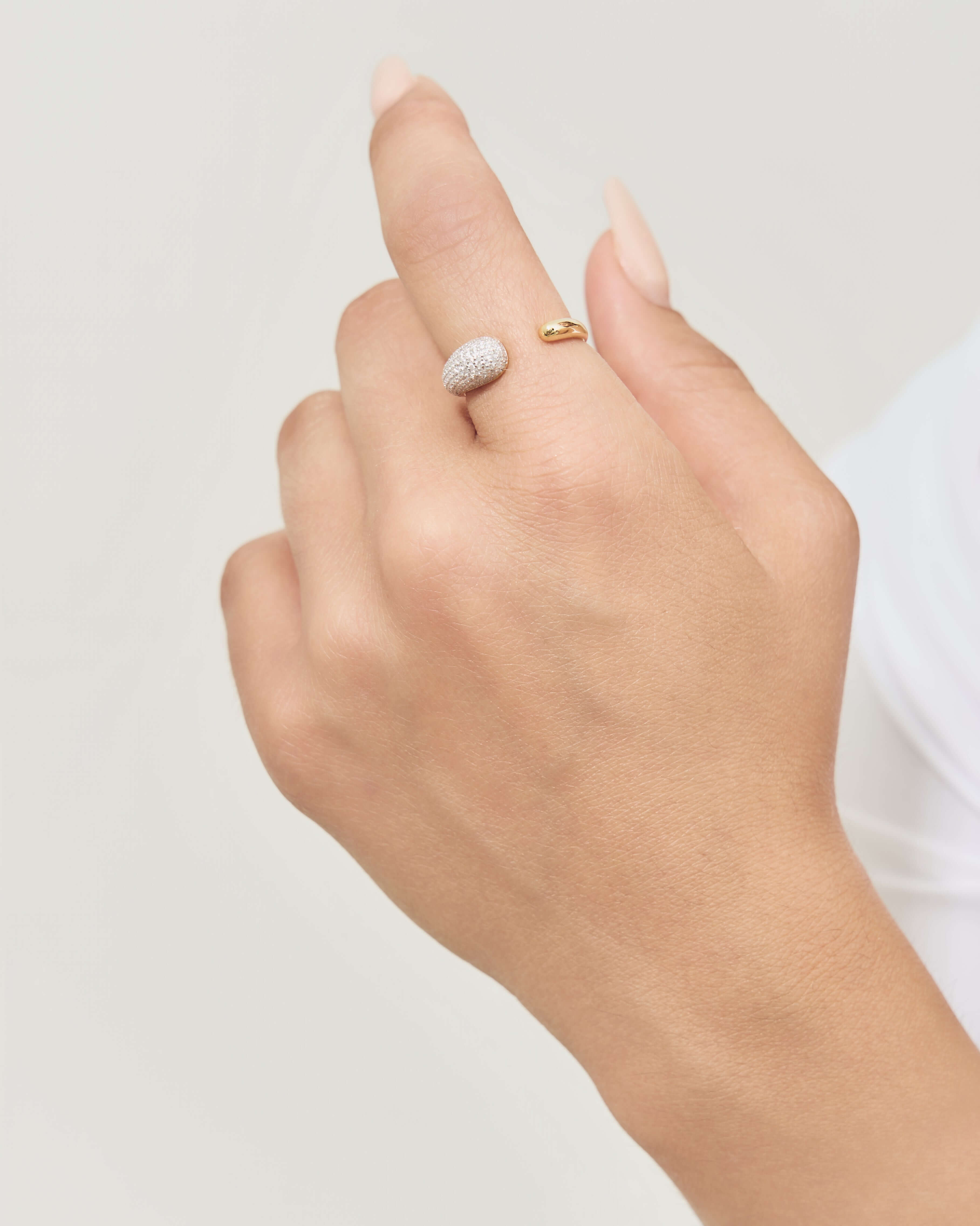 Anello Paloma con zirconi