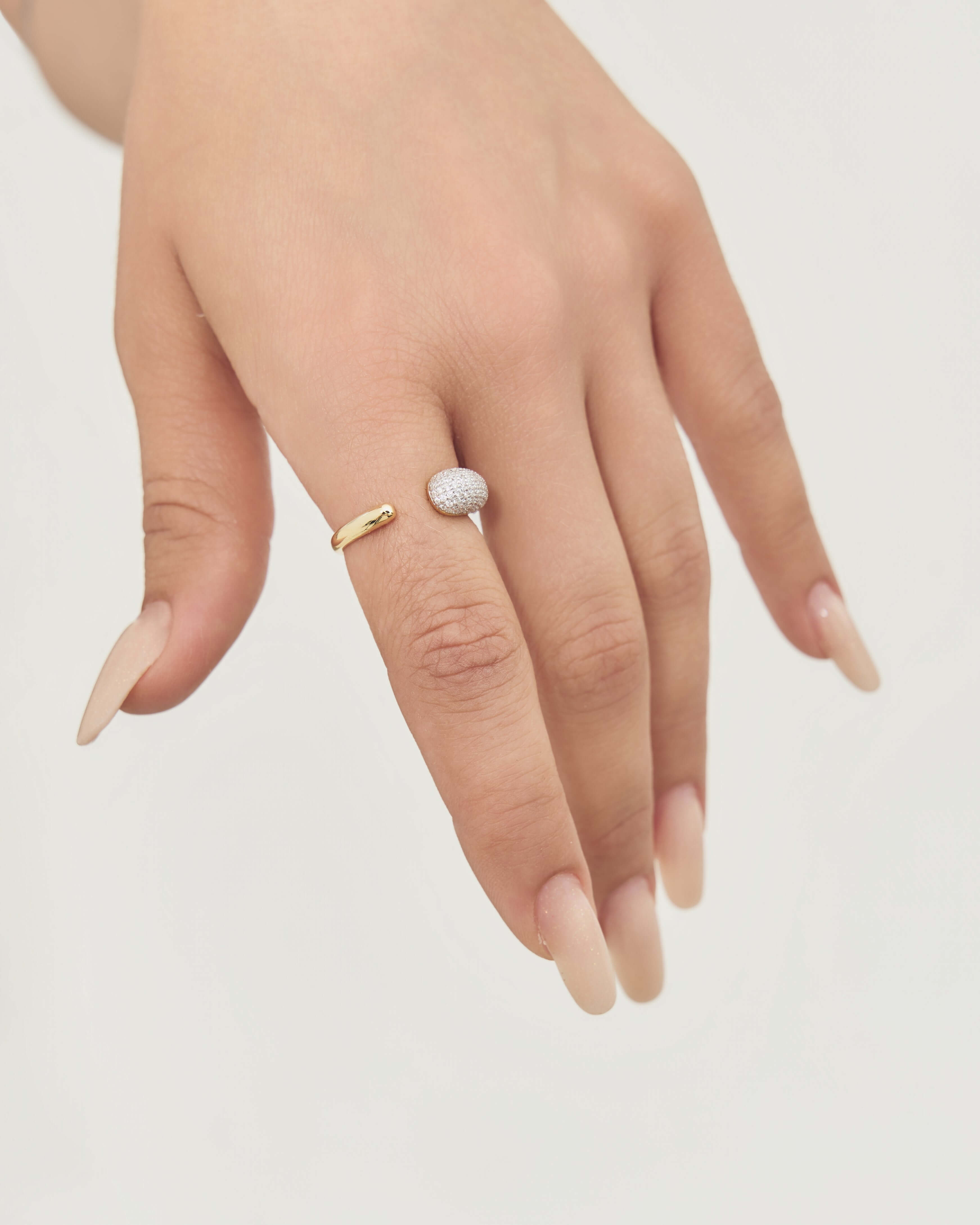 Anello Paloma con zirconi