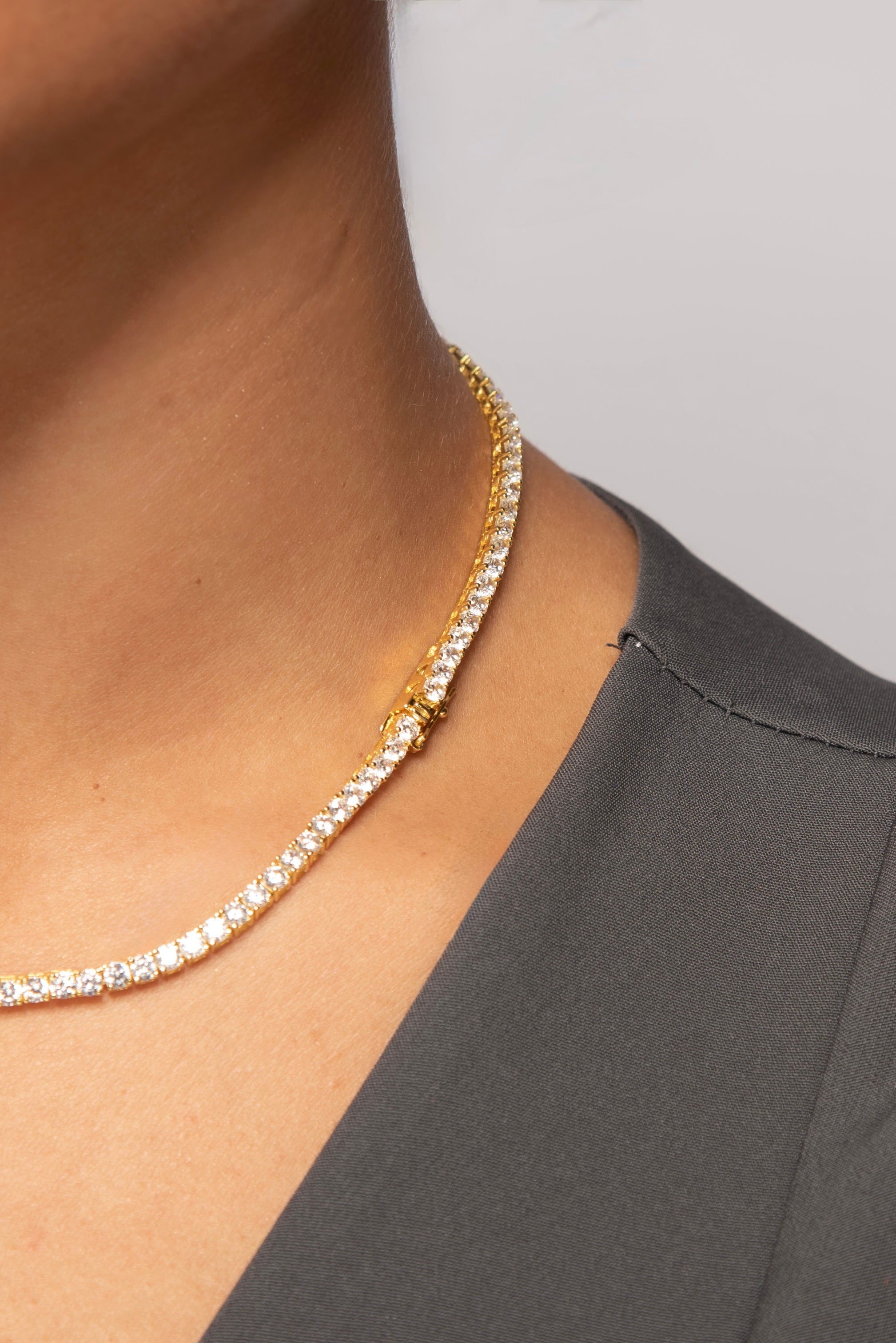 Girocollo Tennis Oro Giallo