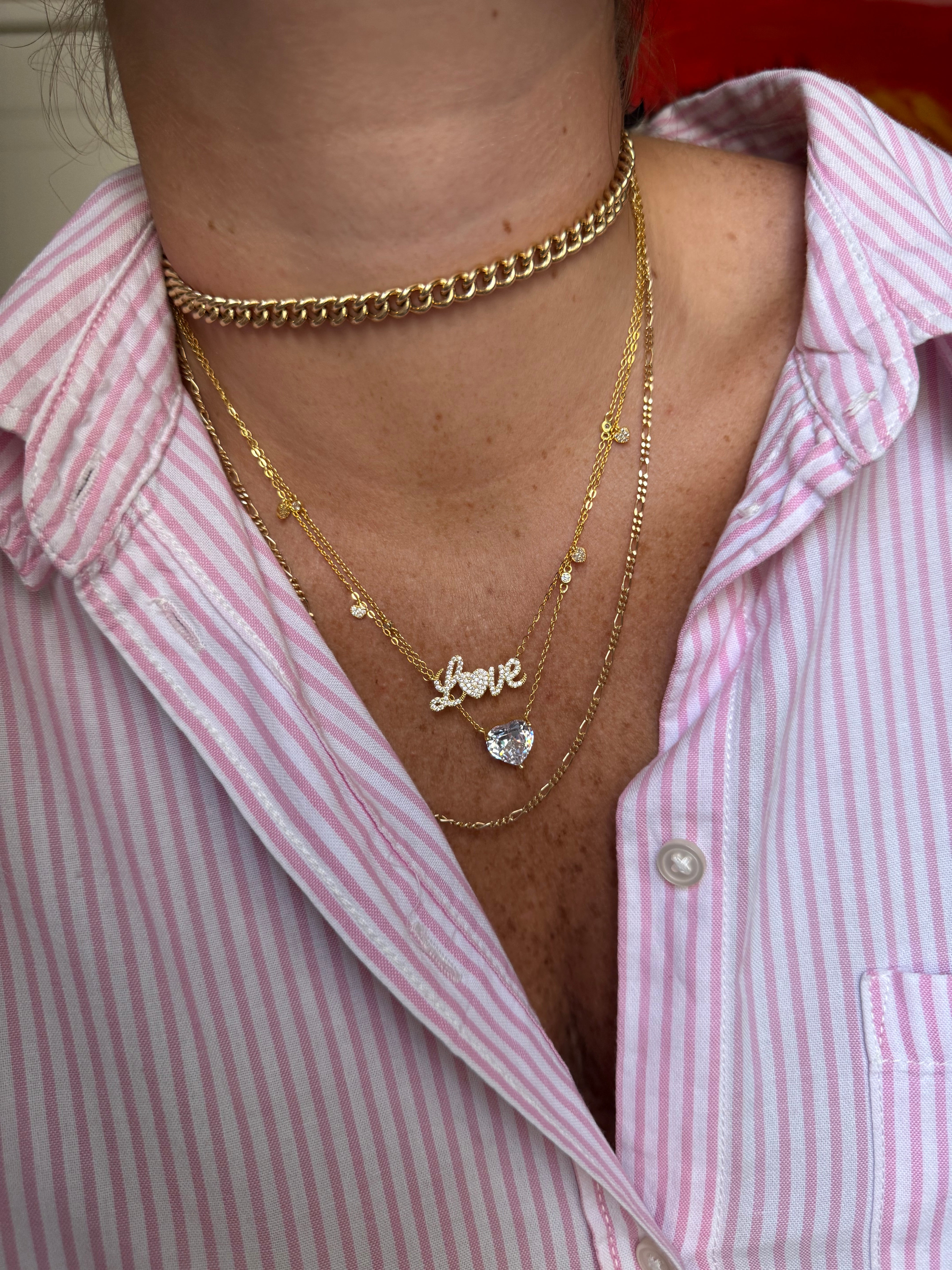 Collana “LOVE” con zirconi